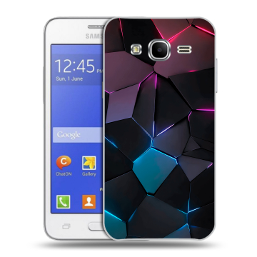 Пластиковый чехол на Samsung Galaxy J7 с принтом Геометрия неона Пластиковый чехол на Samsung Galaxy J7 с принтом Геометрия неона