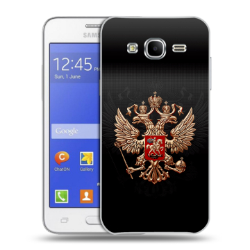 Пластиковый чехол на Samsung Galaxy J7 с принтом Герб России Пластиковый чехол на Samsung Galaxy J7 с принтом Герб России