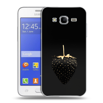 Пластиковый чехол на Samsung Galaxy J7 с принтом Черная клубника Пластиковый чехол на Samsung Galaxy J7 с принтом Черная клубника