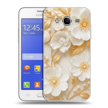 Пластиковый чехол на Samsung Galaxy J7 с принтом Цветы Пластиковый чехол на Samsung Galaxy J7 с принтом Цветы