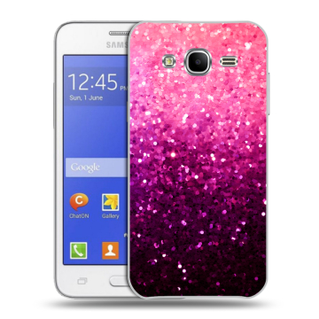 Пластиковый чехол на Samsung Galaxy J7 с принтом Блестки Пластиковый чехол на Samsung Galaxy J7 с принтом Блестки