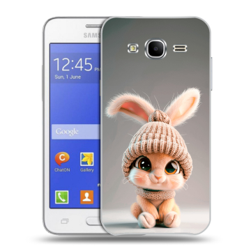Пластиковый чехол на Samsung Galaxy J7 с принтом Кролик Пластиковый чехол на Samsung Galaxy J7 с принтом Кролик
