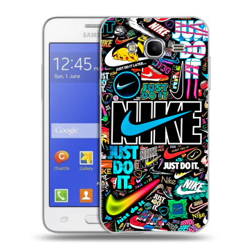 Пластиковый чехол на Samsung Galaxy J7 с принтом найк nike черный Пластиковый чехол на Samsung Galaxy J7 с принтом найк nike черный