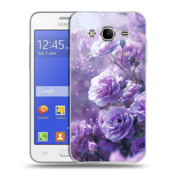 Пластиковый чехол на Samsung Galaxy J7 с принтом Розы цветы Пластиковый чехол на Samsung Galaxy J7 с принтом Розы цветы