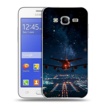 Пластиковый чехол на Samsung Galaxy J7 с принтом самолет Пластиковый чехол на Samsung Galaxy J7 с принтом самолет