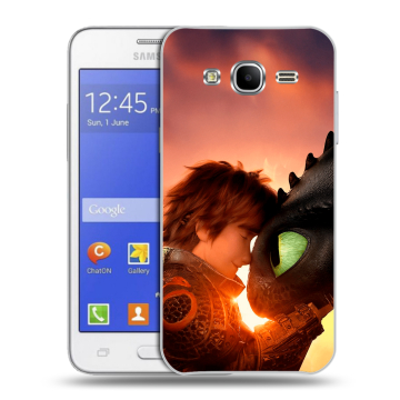 Пластиковый чехол на Samsung Galaxy J7 с принтом Как приручить дракона Пластиковый чехол на Samsung Galaxy J7 с принтом Как приручить дракона