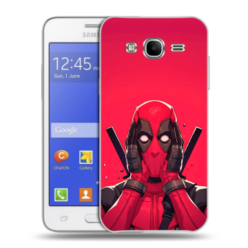 Пластиковый чехол на Samsung Galaxy J7 с принтом Дедпул Deadpool Пластиковый чехол на Samsung Galaxy J7 с принтом Дедпул Deadpool