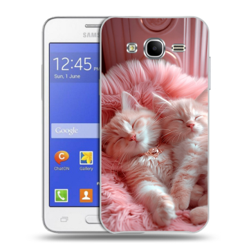 Пластиковый чехол на Samsung Galaxy J7 с принтом котята котики Пластиковый чехол на Samsung Galaxy J7 с принтом котята котики