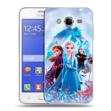 Пластиковый чехол на Samsung Galaxy J7 с принтом Холодное сердце Frozen Пластиковый чехол на Samsung Galaxy J7 с принтом Холодное сердце Frozen
