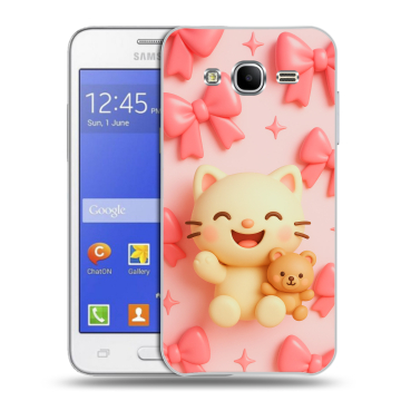 Пластиковый чехол на Samsung Galaxy J7 с принтом для девочек Пластиковый чехол на Samsung Galaxy J7 с принтом для девочек