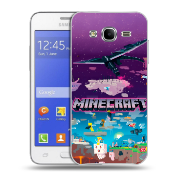 Пластиковый чехол на Samsung Galaxy J7 с принтом Майнкрафт Minecraft Пластиковый чехол на Samsung Galaxy J7 с принтом Майнкрафт Minecraft