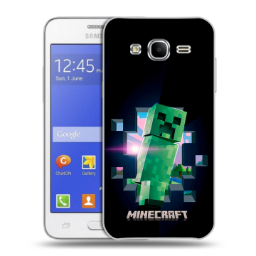 Пластиковый чехол на Samsung Galaxy J7 с принтом Майнкрафт Minecraft Пластиковый чехол на Samsung Galaxy J7 с принтом Майнкрафт Minecraft