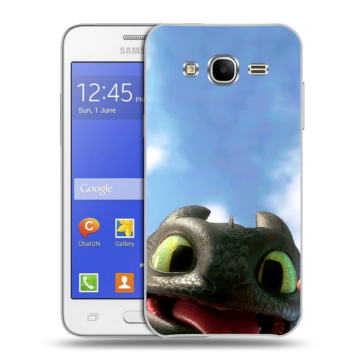 Пластиковый чехол на Samsung Galaxy J7 с принтом Как приручить дракона Пластиковый чехол на Samsung Galaxy J7 с принтом Как приручить дракона