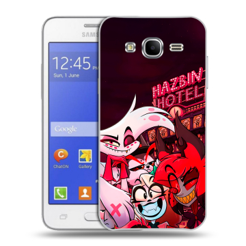 Пластиковый чехол на Samsung Galaxy J7 с принтом Hazbin Hotel Отель Хазбин Пластиковый чехол на Samsung Galaxy J7 с принтом Hazbin Hotel Отель Хазбин