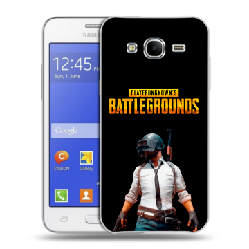 Пластиковый чехол на Samsung Galaxy J7 с принтом PUGB ПАГБ Пластиковый чехол на Samsung Galaxy J7 с принтом PUGB ПАГБ