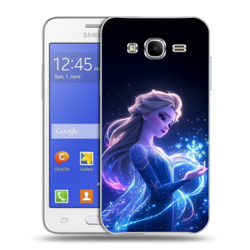 Пластиковый чехол на Samsung Galaxy J7 с принтом Холодное сердце Frozen Пластиковый чехол на Samsung Galaxy J7 с принтом Холодное сердце Frozen