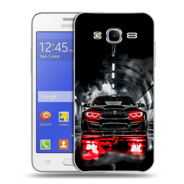 Пластиковый чехол на Samsung Galaxy J7 с принтом BMW БМВ Пластиковый чехол на Samsung Galaxy J7 с принтом BMW БМВ