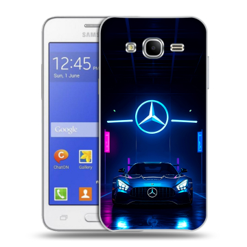 Пластиковый чехол на Samsung Galaxy J7 с принтом Mercedes Мерседес Пластиковый чехол на Samsung Galaxy J7 с принтом Mercedes Мерседес
