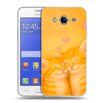 Пластиковый чехол на Samsung Galaxy J7 с принтом Милые котята Пластиковый чехол на Samsung Galaxy J7 с принтом Милые котята