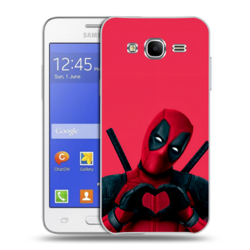 Пластиковый чехол на Samsung Galaxy J7 с принтом Дедпул Deadpool Пластиковый чехол на Samsung Galaxy J7 с принтом Дедпул Deadpool