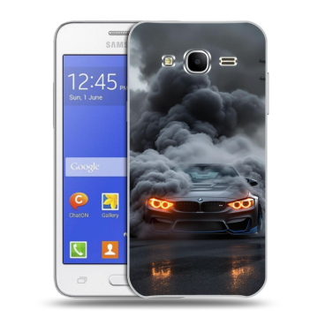 Пластиковый чехол на Samsung Galaxy J7 с принтом BMW БМВ Пластиковый чехол на Samsung Galaxy J7 с принтом BMW БМВ