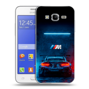 Пластиковый чехол на Samsung Galaxy J7 с принтом BMW БМВ Пластиковый чехол на Samsung Galaxy J7 с принтом BMW БМВ