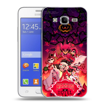 Пластиковый чехол на Samsung Galaxy J7 с принтом Hazbin Hotel Отель Хазбин Пластиковый чехол на Samsung Galaxy J7 с принтом Hazbin Hotel Отель Хазбин