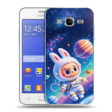 Пластиковый чехол на Samsung Galaxy J7 с принтом Labubu Лабубу Пластиковый чехол на Samsung Galaxy J7 с принтом Labubu Лабубу