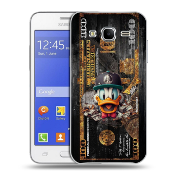 Пластиковый чехол на Samsung Galaxy J7 с принтом Дональд Дак Доллар Пластиковый чехол на Samsung Galaxy J7 с принтом Дональд Дак Доллар