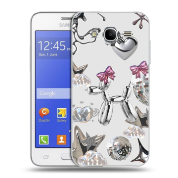 Пластиковый чехол на Samsung Galaxy J7 с принтом Y2K Пластиковый чехол на Samsung Galaxy J7 с принтом Y2K
