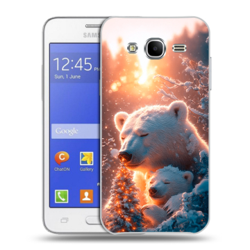 Пластиковый чехол на Samsung Galaxy J7 с принтом Новый год Пластиковый чехол на Samsung Galaxy J7 с принтом Новый год