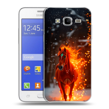 Пластиковый чехол на Samsung Galaxy J7 с принтом Новый год Пластиковый чехол на Samsung Galaxy J7 с принтом Новый год