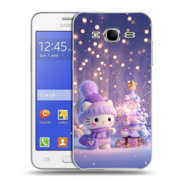 Пластиковый чехол на Samsung Galaxy J7 с принтом Новый год Пластиковый чехол на Samsung Galaxy J7 с принтом Новый год
