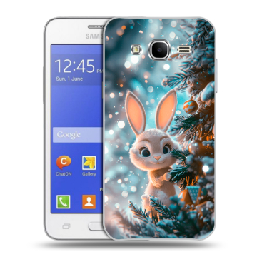 Пластиковый чехол на Samsung Galaxy J7 с принтом Новый год Пластиковый чехол на Samsung Galaxy J7 с принтом Новый год