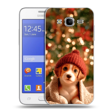 Пластиковый чехол на Samsung Galaxy J7 с принтом Новый год Пластиковый чехол на Samsung Galaxy J7 с принтом Новый год