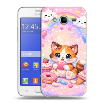 Пластиковый чехол на Samsung Galaxy J7 с принтом для девочек Пластиковый чехол на Samsung Galaxy J7 с принтом для девочек