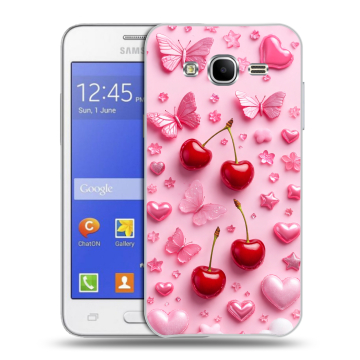 Пластиковый чехол на Samsung Galaxy J7 с принтом для девочек Пластиковый чехол на Samsung Galaxy J7 с принтом для девочек