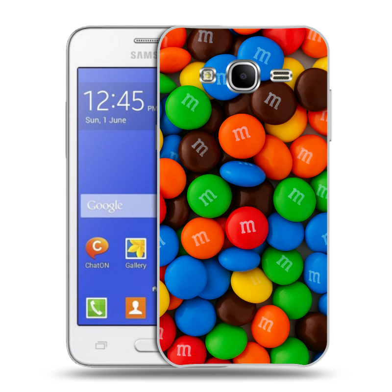Пластиковый чехол на Samsung Galaxy J7 с принтом Конфеты Пластиковый чехол на Samsung Galaxy J7 с принтом Конфеты