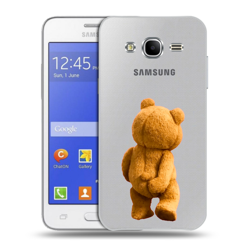 Пластиковый чехол на Samsung Galaxy J7 с принтом Медведь Пластиковый чехол на Samsung Galaxy J7 с принтом Медведь