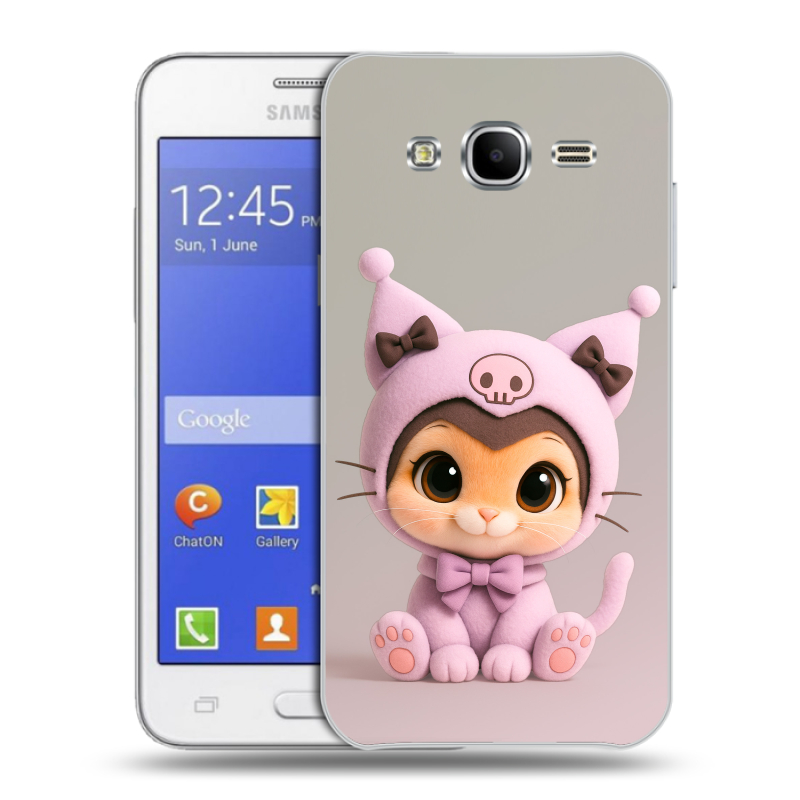 Пластиковый чехол на Samsung Galaxy J7 с принтом Куроми Kuromi Пластиковый чехол на Samsung Galaxy J7 с принтом Куроми Kuromi