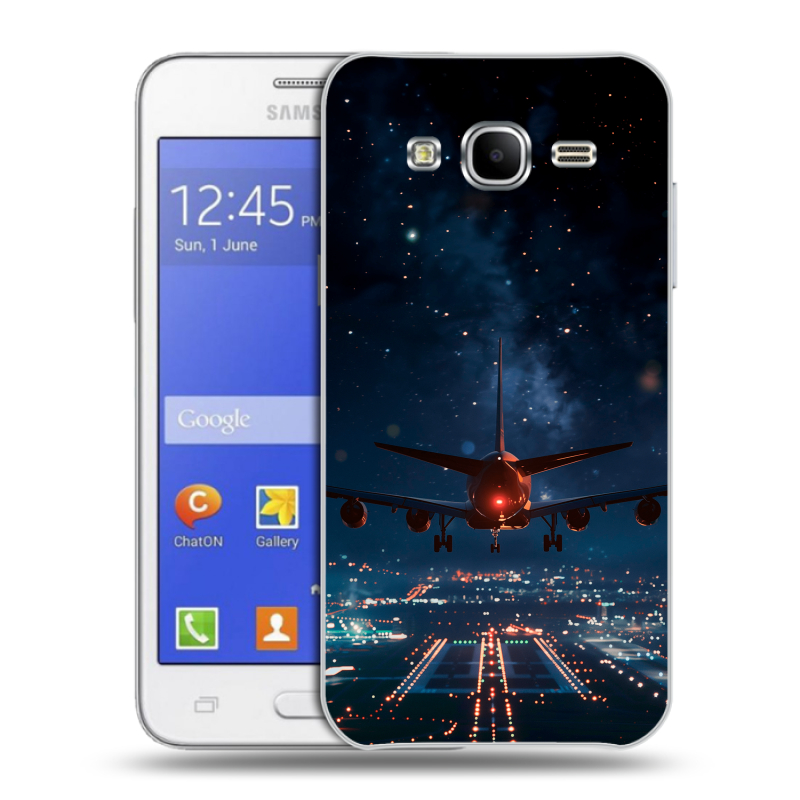 Пластиковый чехол на Samsung Galaxy J7 с принтом самолет Пластиковый чехол на Samsung Galaxy J7 с принтом самолет