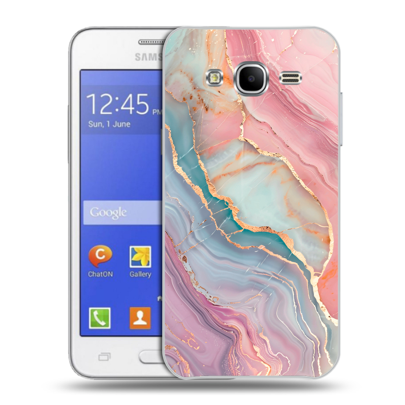 Пластиковый чехол на Samsung Galaxy J7 с принтом розовый мрамор Пластиковый чехол на Samsung Galaxy J7 с принтом розовый мрамор