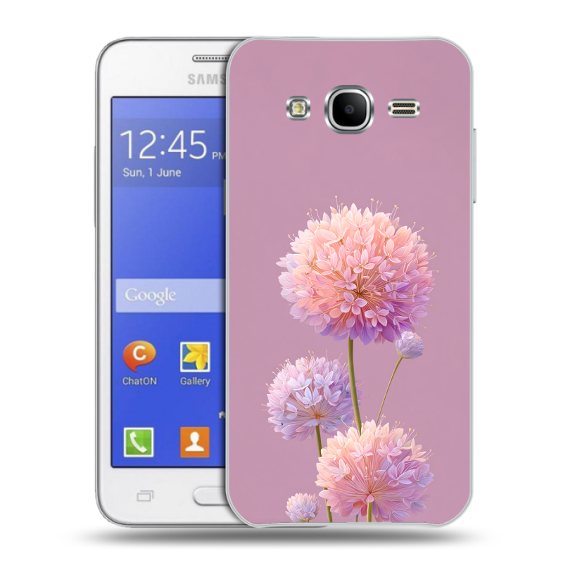 Пластиковый чехол на Samsung Galaxy J7 с принтом Цветы Пластиковый чехол на Samsung Galaxy J7 с принтом Цветы