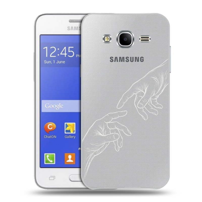 Пластиковый чехол на Samsung Galaxy J7 с принтом Сотворение мира Пластиковый чехол на Samsung Galaxy J7 с принтом Сотворение мира