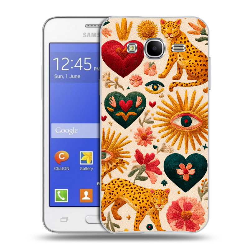 Пластиковый чехол на Samsung Galaxy J7 с принтом Модный принт Пластиковый чехол на Samsung Galaxy J7 с принтом Модный принт