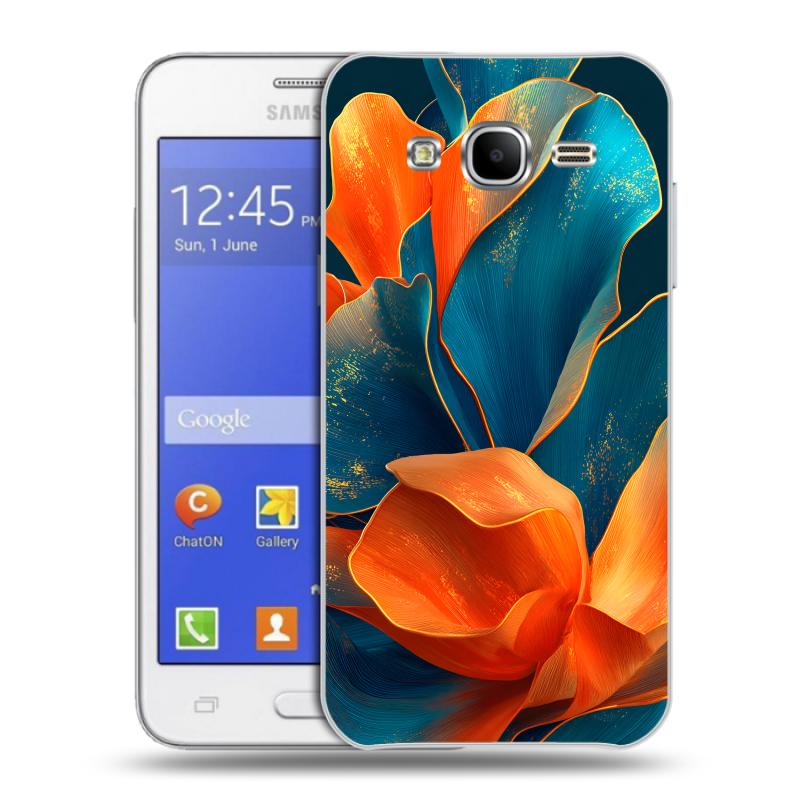 Пластиковый чехол на Samsung Galaxy J7 с принтом Цветы Пластиковый чехол на Samsung Galaxy J7 с принтом Цветы