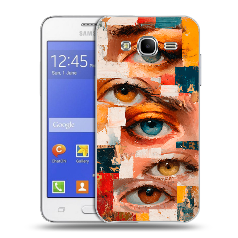 Пластиковый чехол на Samsung Galaxy J7 с принтом Модный принт Пластиковый чехол на Samsung Galaxy J7 с принтом Модный принт