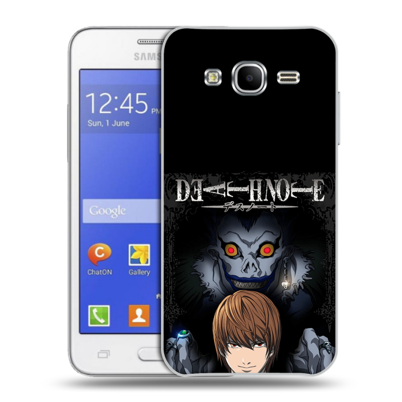 Пластиковый чехол на Samsung Galaxy J7 с принтом Death note Тетрадь смерти Пластиковый чехол на Samsung Galaxy J7 с принтом Death note Тетрадь смерти