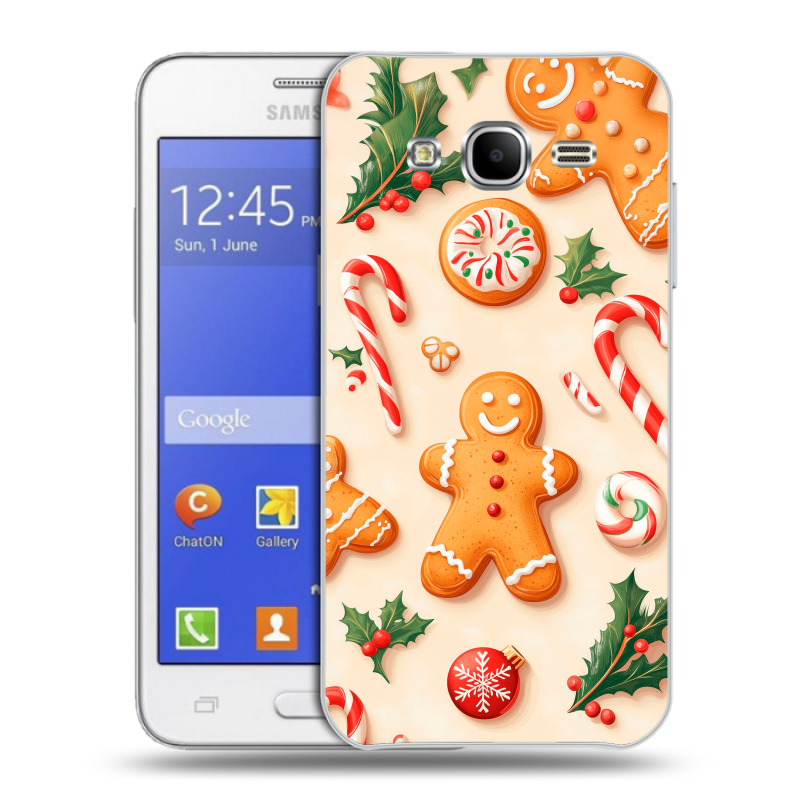 Пластиковый чехол на Samsung Galaxy J7 с принтом Новый год Пластиковый чехол на Samsung Galaxy J7 с принтом Новый год