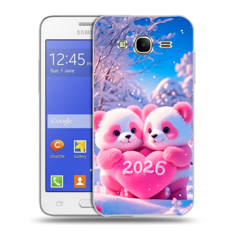 Пластиковый чехол на Samsung Galaxy J7 с принтом Новый год Пластиковый чехол на Samsung Galaxy J7 с принтом Новый год